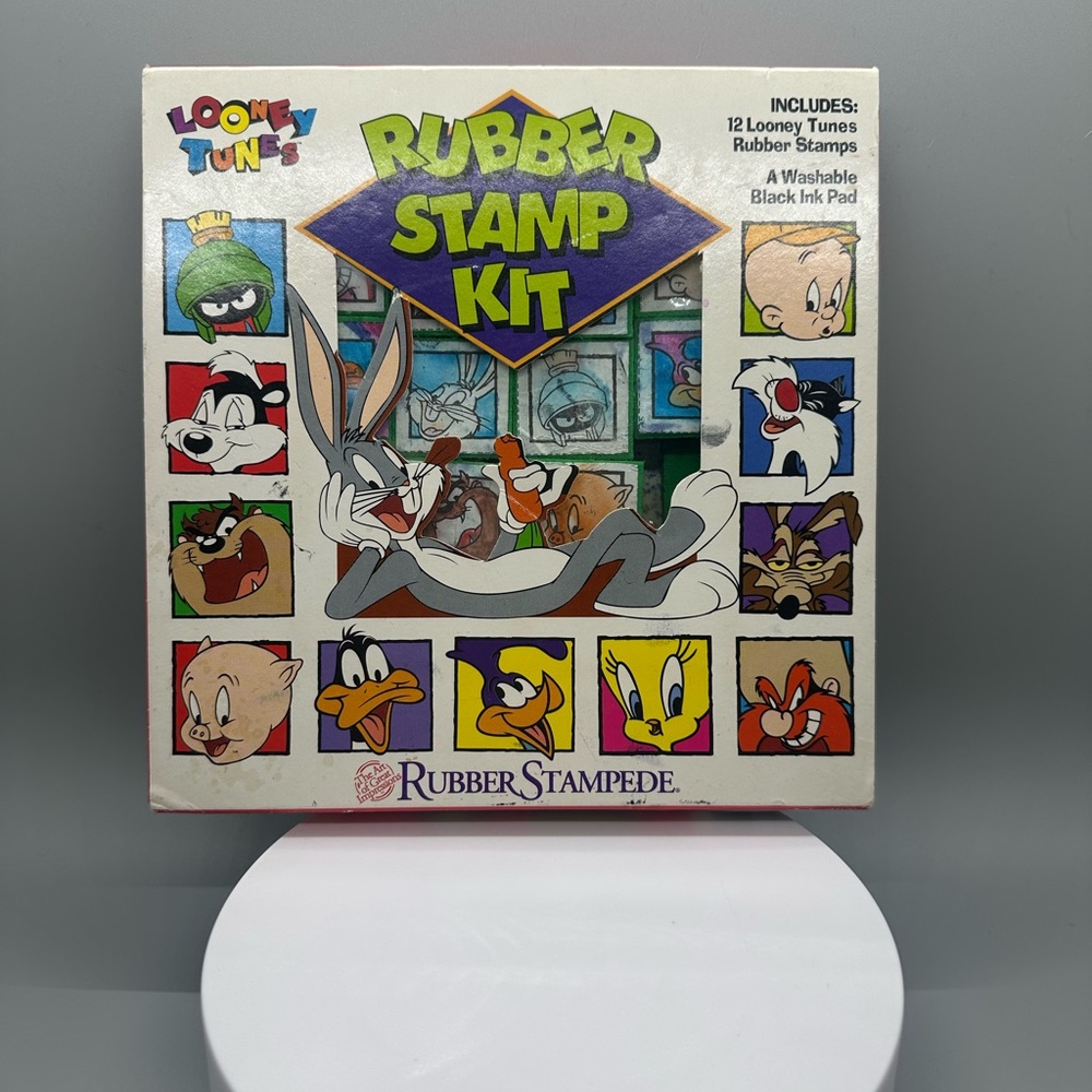 Vibrant Warner Bros. Learning Stamp Set for Creative Play